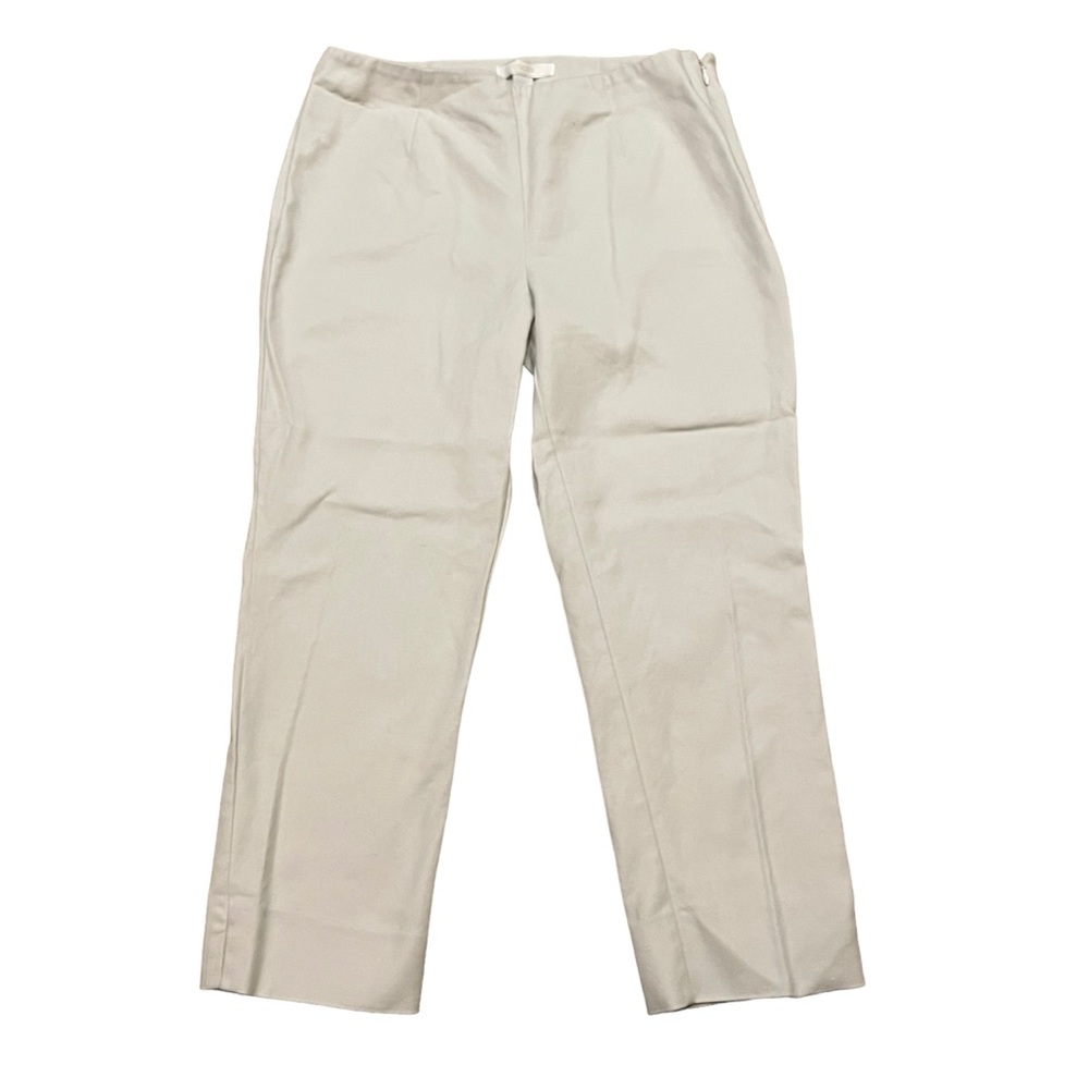 Chico’s Cotton Tan Flat Front Capris.  Size 4